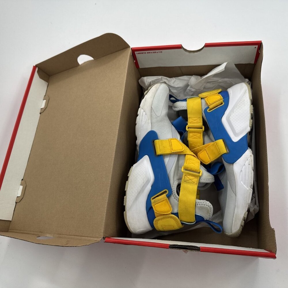 Nike Huarache City GS Athletic Shoes Youth Boys 6.5Y Blue Yellow Sneakers in Box - Picture 9 of 11